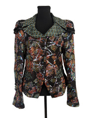 Rare VTG 1990s Christian Lacroix Paris Embellished Couture Jacket FR 42
