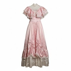 Gunne Sax Vintage Pink Princess Dress Small Lace Ruffle Southern Belle 80s Prom