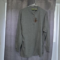 VTG Y2K Scooby Doo Cartoon Network long sleeve patch shirt XL (18/20) Gray