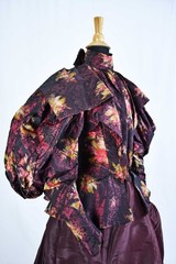Victorian Silk Taffeta Afternoon Dress 1890, Museum Deaccession