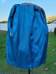 NEW YORK GIRL Vintage Sz Sm/Med Womens Coat Wool Car-Length Satin Lining USA