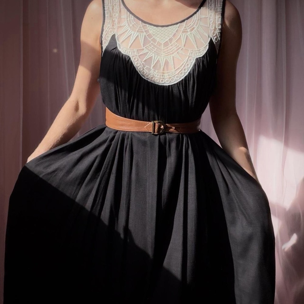 Vintage David Meister Victorian-style Dress