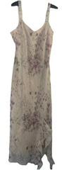 Vtg 90’s R+M Richards Maxi Dress 16 Cream Floral Boho Fairy Assymetric Coquette