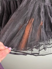 Partners Please! Malco Modes Square Dance Skirt & Blouse Size XL Black VTG