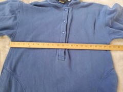 Vtg Eddie Bauer Nightgown Fleece Lined Womens Medium Blue USA Made