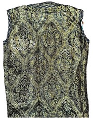 Vintage Hand Made 1950s Gold Green Rich Brocade Gown Large 14 Beautiful