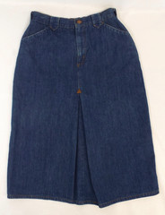 Vintage 1970s Ralph Lauren Polo Western Wear Denim Jeans Skirt Size 8 26″ Waist