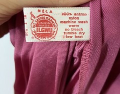 Vintage Lily Of France Pink Nylon Maxi Nightgown Size S Made In USA