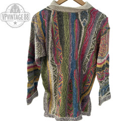 Vintage Coogi Classic 90s Australia Knit Sweater Unisex Bold 3D Colourful Jumper