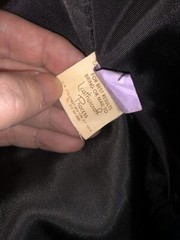 Vintage AVANT GARDE Women’s Leather Jacket Sz 8 fits XS/S 1 button peplum back
