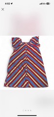 Vintage Striped House dress With Snaps