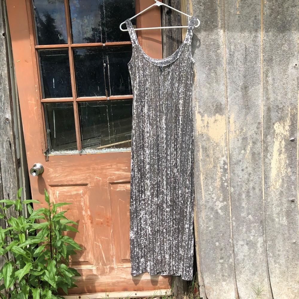90’s Vtg Metallic Velvet Burnout Dress Gown Maxi Fairy Boho Bride Goth Y2K