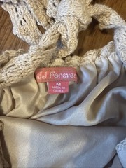Vintage Y2K Whimsigoth Boho Fairy Crochet Halter Top M Medium Tan