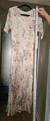 VTG 90s Nostalgia Floral Lace Maxi Dress L NWT Cottagecore Fairy Coquette Boho