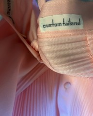 Vintage New Manning Silver Design Pink Pantsuit Size 12, see measurements