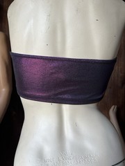 Vintage Wet Seal Tube Top Bandeau Metallic Indie Sleaze Emo Scene Rave y2k 2010s