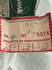 50’s Vintage Fit and Flare – Gorgeous Green Dress Union Made Size 10