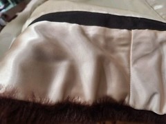 Vintage 1960’s Cream Wool And Faux Fur Coat Maybe Joseph Magnin? No Tags READ