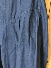 VTG 90s Dark Jean COTTAGECORE PRARIE Cowgirl Skirt NWOT Waist 36” Sz 16 XL