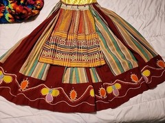 Vntg. 60’s Handmade, Handsewn Embroidered & Beaded Midi Length Broadway Used