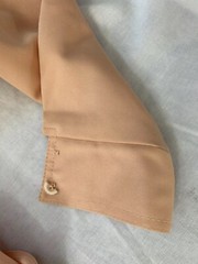 VINTAGE 70s Blazer Skirt SET Size XS/Small Stretch Pockets Peachy Pink Amazing!