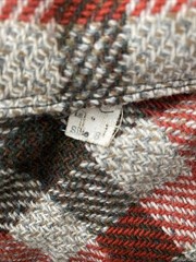 Vtg YOUTH GUILD 60s 70s MOD Wool Plaid Cape Sz 8 Mod Cloak Coat Boho Plaid USA