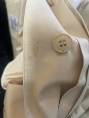 VTG Trench Coat Dress Albert Nipon Coature Lined Secretary Geek Sz 4 Minimalist