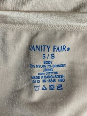 Vintage VANITY FAIR Panties Pale Pink Size 5/S Bikini Nylon Spandex