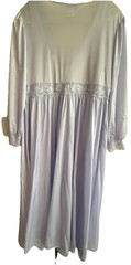 Vintage Shadowline New Peignoir Set Robe & Gown Size L Nylon Lavender Long Set