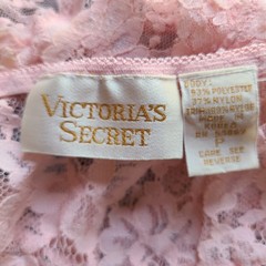 Vintage Victoria’s Secret Top Gold Crown Label Crop S P Lace Bra Rosette Pearl