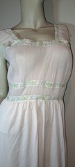Feminine Sexy Laros Nightgown M Pink Crystal Pleated Euc Dainty Lingerie