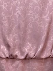 IN THE MOOD Womens 8 Blushing Pink Pleated Lace Cut Outs 2 Piece Dress Vintage