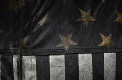 Jacket By Design Metallic Striped American Goth Punk L Bomber Jacket VTG 80s 90s