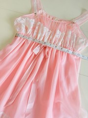 Vintage 60’s Aristocraft Delicate Pink Lace-Trim Babydoll Nightdress Coquette