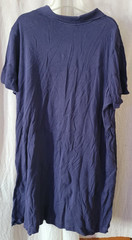 VTG Women’s Blair Shirt Size 3XL Blue Short Sleeve Flowers Pullover Casual