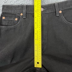 Vtg 90s Levis 551 Jeans Women 10 Petite (27×28) Black Relaxed Tapered Cotton USA