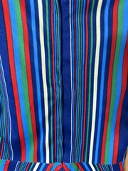 VTG 1970s Chevron Print Women’s Dress (flaw-sewing) Women’s XXS Bust 32” W-24”