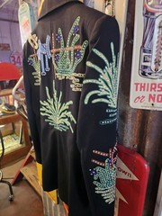 VTG RICKRAGEOUS custom cactus rodeo queen chain stitch western jacket handcraft
