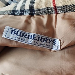 Vintage Burberrys Nova Check Wool Skirt Waist 28″x 29″ Long Sz”K14 Long” England