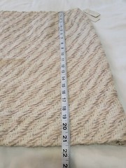 Vintage 80s B Altman Hadley Wool Skirt Size 14 Tan Pink A-Line NWT Original Tags