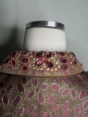 Vintage Metallic Brocade Dress&Coat