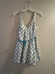 Gabar New York Vintage Womens One Piece Skirted￼Bathing Suit With Wrap Sz 12