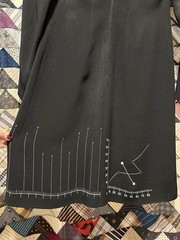 Vintage 90s Y2K Moschino Cheap And Chic Black Graph Data Dress Designer