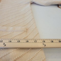Vintage Norma Della Legge Wool Cardigan Sweater Cream Button Front Size Medium