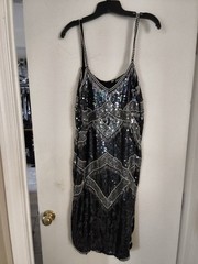 Vintage Swee Lo Silk Dress Made In India Size Medium