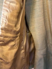 VTG Y2K Nanette Lepore Couture Iridescent Dress&Jacket Set 2 Gold Embroidered
