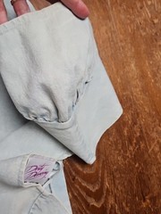 Dirty Dancing Vintage 80’s Cropped Jeweled Buttons Top Bleached Denim Size L
