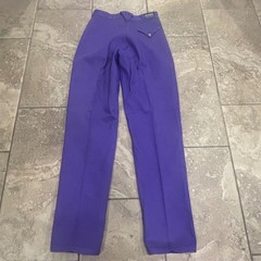 Roughrider by Circle S Vintage Purple Western Pants High Waist Size 9/10 x 34