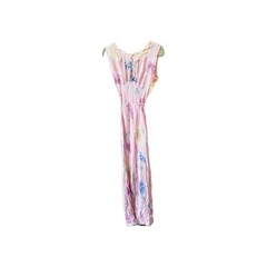 VTG 30s Floral Print Bias Cut Dress Sz XS? Old Hollywood Regency Art Deco READ