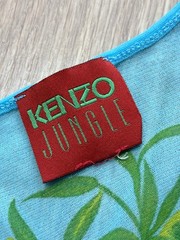 Vintage Kenzo Jungle Mesh Top Long Sleeved Y2k Size S Avant Garde French 90s